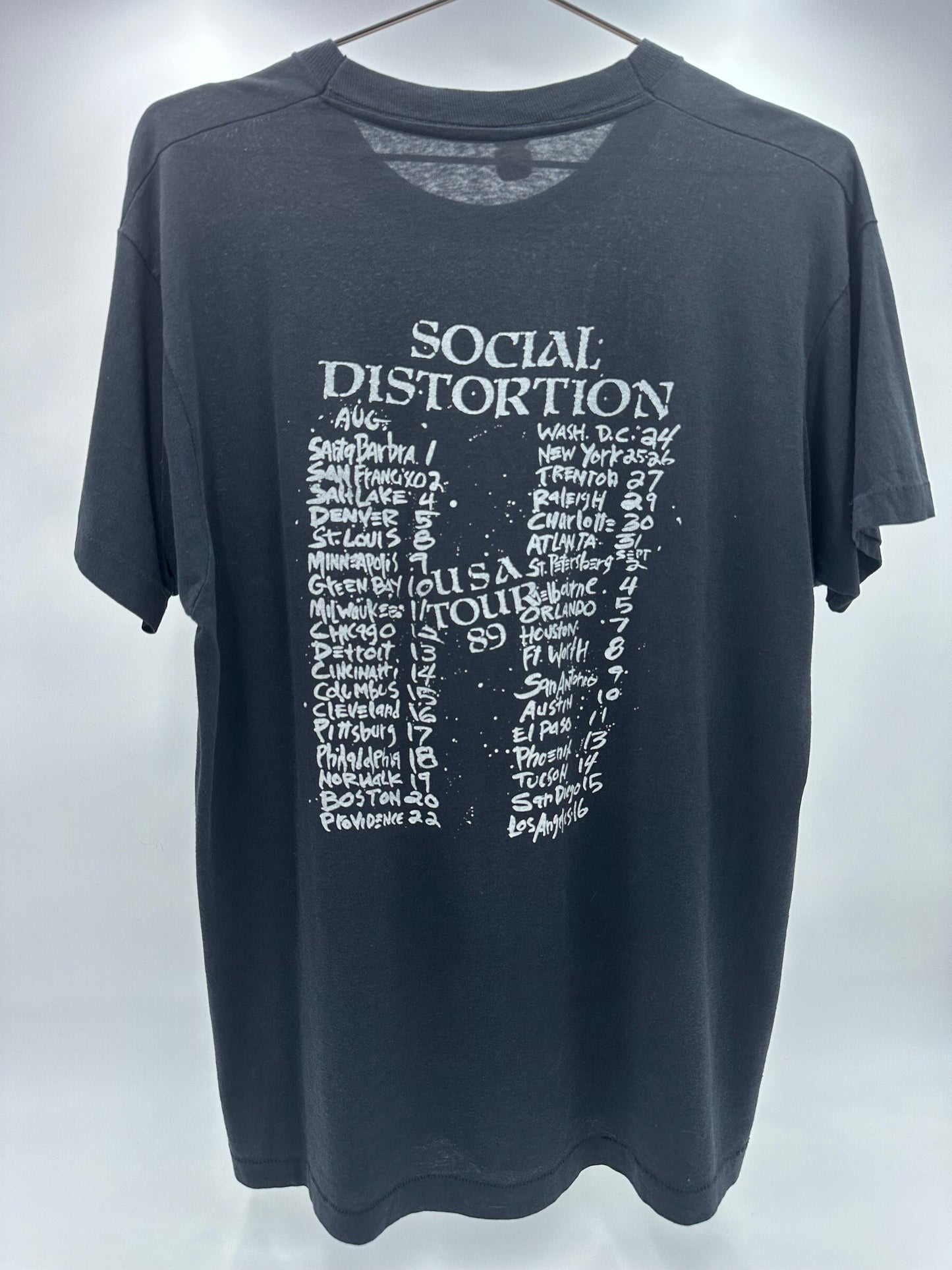 Social Distortion 1989 - tour shirt